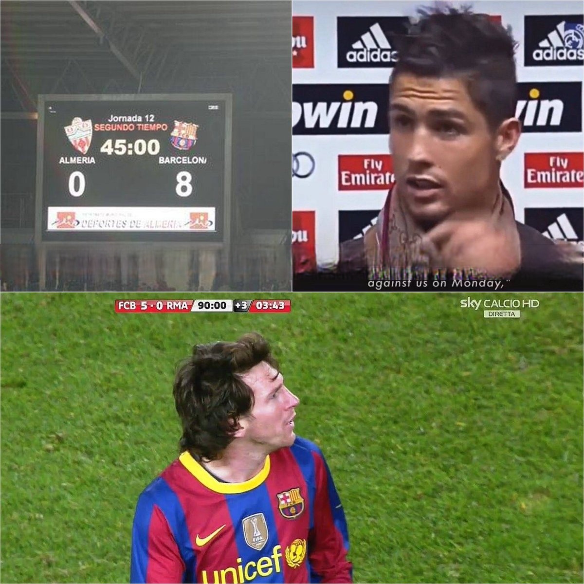 梅西帽子戏法，巴萨横扫对手